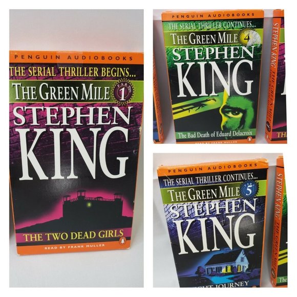 Audio books Steven king The Green Mile Part 1,4 and 5 Read By Frank Muller - Picture 1 of 8